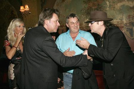 V.r.n.l. S�nger Udo Lindenberg, Schauspieler Heinz Hoenig ...