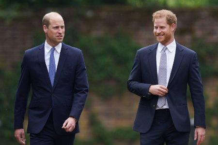 Prinz William und Prinz Harry im Juli bei einem gemeinsamen Auftritt in London.