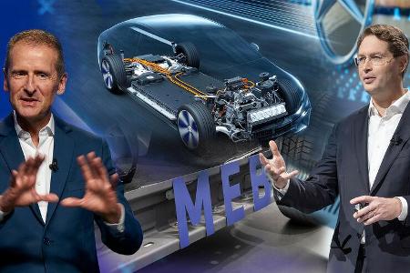 Herbert Diess Ola Källenius Collage Mercedes VW Jobverlust Elektromobilität
