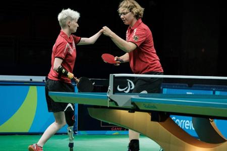 Para-Tischtennis: Baus und Schmidberger haben Medaille sicher Para-Tischtennis: Baus und Schmidberger haben Medaille sicher