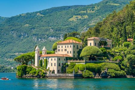 Die Villa del Balbianello am Comer See in Italien diente als Lokation für die Hochzeit von Anakin Skywalker und Prinzessin A...