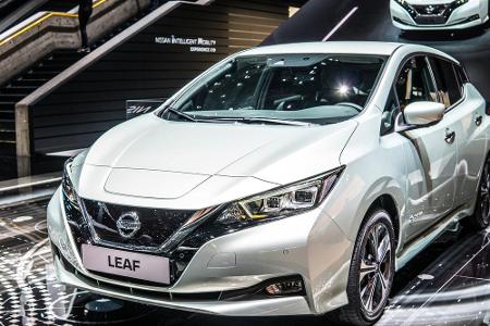 Das Modell Leaf von Nissan schafft mit seinem 110-kW-Motor 270 Kilometer und kostet rund 30.000 Euro.