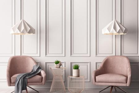 Runde Polstermöbel, wie etwa Sessel, erinnern an den glamourösen Art Déco-Stil und an die 1950er Jahre. Zudem schmiegen sich...