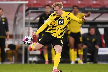 Spielte in den Kontersituationen wiederholt tolle Pässe. Hätte sich mehrfach fast mit einem Assist belohnt. Beim 3:2 war Bra...