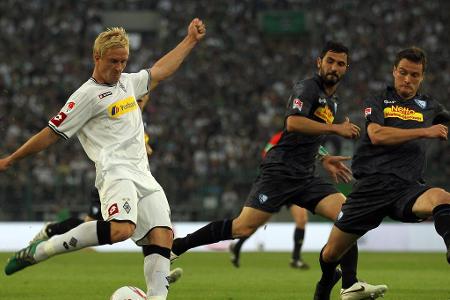 2011 deutet alles auf ein 0:0 im Hinspiel hin, als Igor de Camargo in der 93. Minute das erlösende Siegtor für die Borussen ...