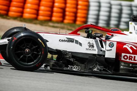 Alfa-Romeo-Test in Barcelona: Die Radkappen sind wieder da