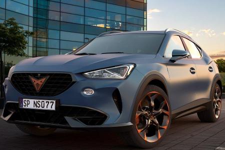 Der spanische Hersteller Cupra schickt seinen Formentor seit diesem Jahr auch in einer Hybrid-Variante auf die Straße. Beide...