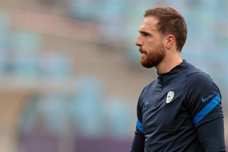 Der Keeper von Atlético Madrid wird bei der EM nicht dabei sein, weil Slowenien die Qualifikation verpasst hat.