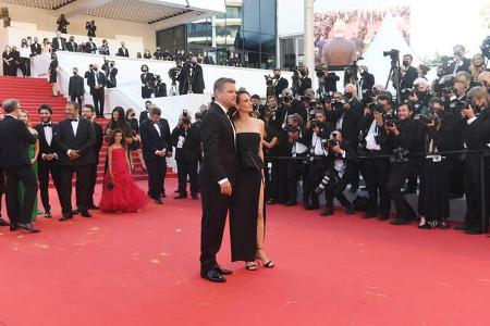 Matt Damon und Camille Cottin vor der Premiere von 'Stillwater' auf dem roten Teppich der... Matt Damon und Camille Cottin vor der Premiere von 'Stillwater' auf dem roten Teppich der...
