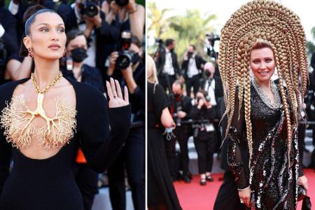Topmodel Bella Hadid und Schauspielerin Elena Lenina waren nicht die einzigen Promis mit ungewöhnlichen Auftritten in Cannes. Topmodel Bella Hadid und Schauspielerin Elena Lenina waren nicht die einzigen Promis mit ungewöhnlichen Auftritten in Cannes.