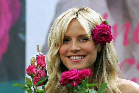 Rosenzüchter aus Schleswig-Holstein benannten 2005 eine gefüllte, besonders stark duftende Beetrose nach Heidi Klum. Das Mod...