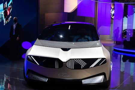 BMW präsentiert mit seinem i Vision Circular ein batteriebetriebenes Fahrzeug, das zu 100 Prozent aus recyceltem und recycli...