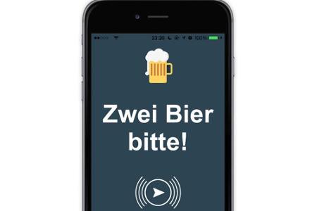 Wer zum Tag des deutschen Bieres im Ausland zwei Bier bestellen möchte, für den gibt es keine bessere App als 