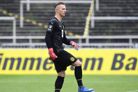 Für den jüngsten Lehrgang mit der U20 wurde der Schlussmann der BVB-Reserve zwar erneut nominiert. Im Test gegen Tschechien ...