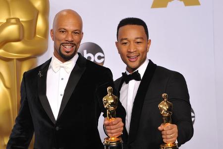2015 durfte sich John Legend (42, r.) freuen: Der Schmusesänger konnte zusammen mit Rapper Common (49) einen Academy Award f...