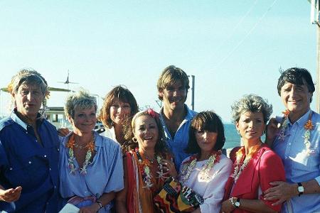 Unzählige Schauspielkollegen waren schon in Episodenhauptrollen zu sehen. Hier waren es (v.r.): Helmut Fischer, Uschi Glas, ...