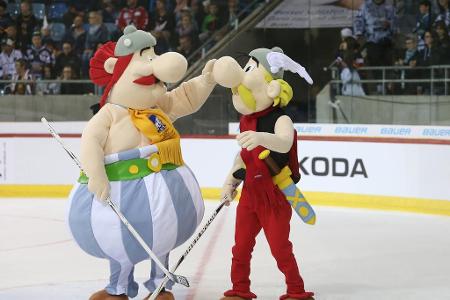 Bei der Eishockey-WM 2017 standen 'Asterix und Obelix' auf dem Eis. Die beiden unbeugsamen Gallier sollten zeigen, dass beim...