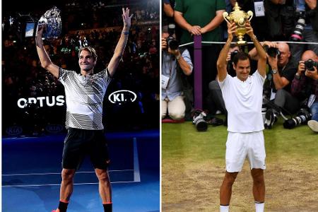 Nachdem er 2016 verletzt nur wenig spielen und seit 2012 keinen Grand Slam mehr gewinnen konnte, meldet sich Federer 2017 üb...