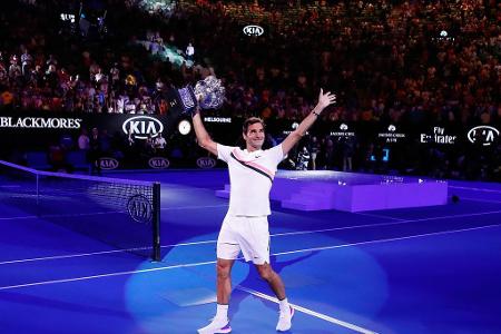 Bei den Australian Open 2018 gelingt Federer ein weiterer Meilenstein. Ein bockstarkes Turnier krönt der Schweizer mit seine...