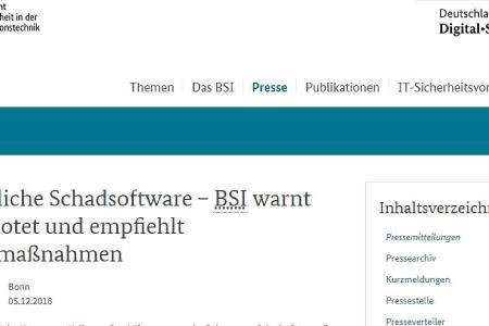 Das Bundesamt für Sicherheit in der Informationstechnik (BSI) hat erstmalig 2018 vor Emotet gewarnt und den Virus als die „w...