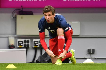 Thomas MUELLER M�LLER,Bayern Muenchen nach ueberstanbdener C...