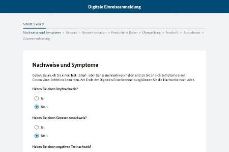 Fragen und Antworten zur digitalen Einreiseanmeldung