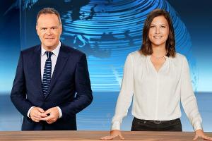 ZDF-"heute journal": Hanna Zimmermann moderiert mit Christian Sievers