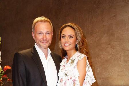 FDP-Chef Christian Lindner (42) und seine Partnerin Franca Lehfeldt (32), Chefreporterin Politik Magazine bei RTL News, werd...