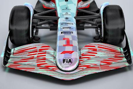 F1-Technik 2022 - Frontflügel / Nase