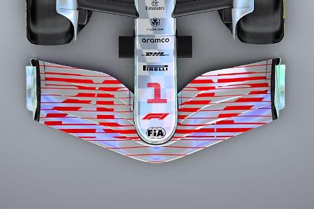 F1-Technik 2022 - Frontflügel / Nase