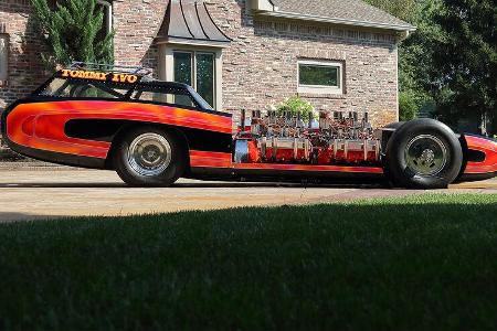 TV Tommy Ivo Showboat slingshot dragster Auktion vier V8