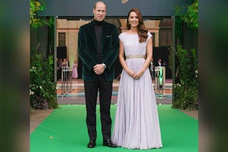 Starker Auftritt: Prinz William und Herzogin Kate beim Earthshot Prize 2021.