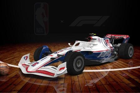 F1-Auto 2022 - NBA-Lackierung - Los Angeles Clippers