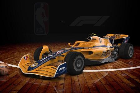 F1-Auto 2022 - NBA-Lackierung - Indiana Pacers