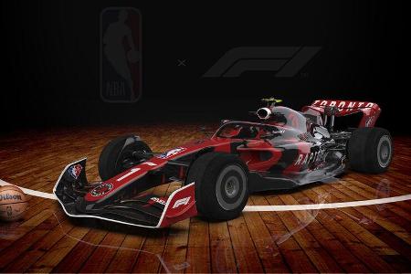 F1-Auto 2022 - NBA-Lackierung - Toronto Raptors