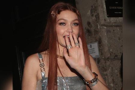Gigi Hadid im September 2021. Gigi Hadid im September 2021.