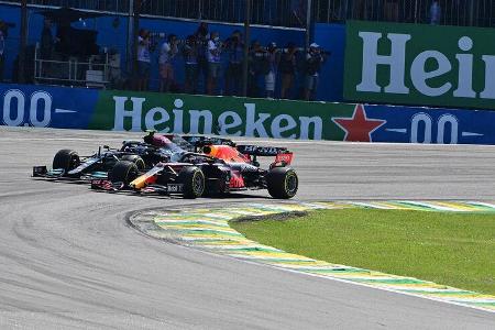 Verstappen - Bottas - GP Brasilien 2021 - Sao Paulo - Rennen