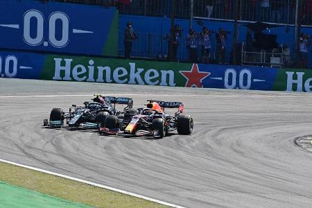 Verstappen - Bottas - GP Brasilien 2021 - Sao Paulo - Rennen