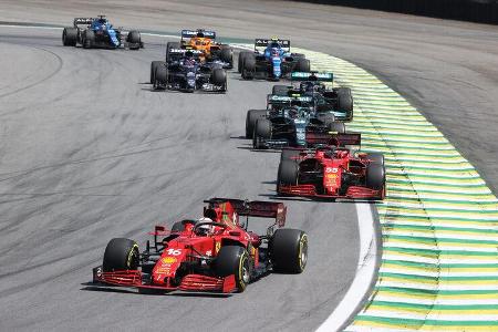 Charles Leclerc - Ferrari - GP Brasilien 2021 - Sao Paulo - Rennen