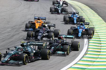 Sebastian Vettel - Aston Martin - GP Brasilien 2021 - Sao Paulo - Rennen