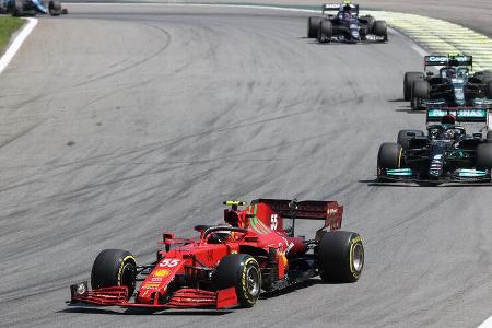 Carlos Sainz - Ferrari - GP Brasilien 2021 - Sao Paulo - Rennen