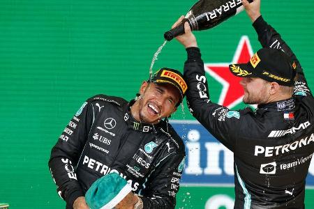 Hamilton - Bottas - GP Brasilien 2021 - Sao Paulo - Rennen