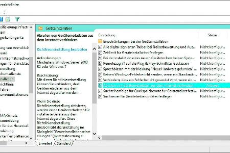 Über den Gruppenrichtlinien-Editor lässt sich festlegen, dass Windows beim Einrichten eines neuen Netzwerkdruckers nicht aut...
