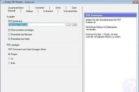 Bullzip PDF Printer - Dieses Tool erstellt PDF-Dateien aus jeder Windows-Anwendung heraus.