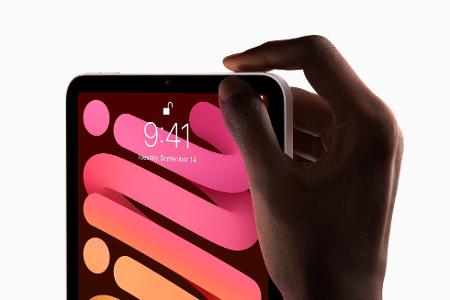 Der Touch-ID-Sensor befindet sich jetzt wie beim aktuellen iPad Air am oberen Rand des Gehäuses und wird deutlich kleiner.