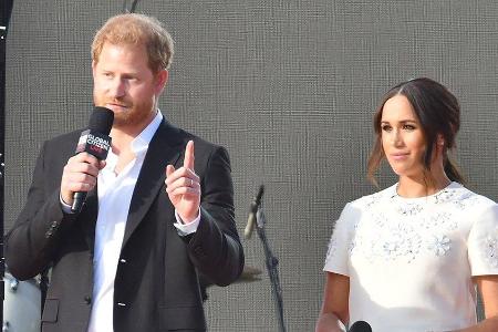 Prinz Harry und Herzogin Meghan bei einem Auftritt in New York.