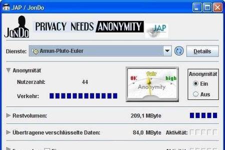 JAP / JonDo unternimmt diverse Schritte, um Ihre Anonymität im Internet so gut wie möglich zu sichern und kommt mit einer ei...