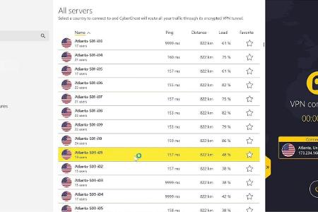 Sehr bekannt ist Cyberghost VPN: Zahlreiche VPN-Server auf der ganzen Welt stellt das Programm bereit, damit Sie sich anonym...