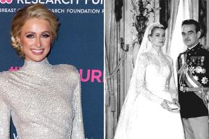 Grace Kellys Hochzeitskleid inspirierte Paris Hilton