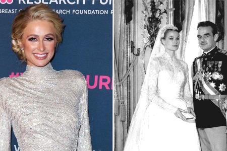 Paris Hilton (l.) hat sich von Grace Kellys Hochzeit inspirieren lassen. Paris Hilton (l.) hat sich von Grace Kellys Hochzeit inspirieren lassen.